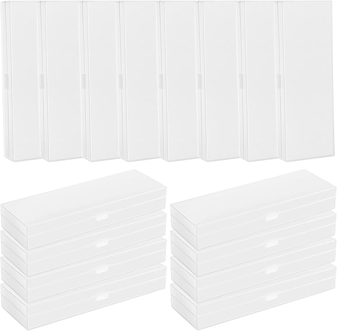 Fainne 24 Pcs Plastic Pencil Case Bulk Pencil Boxes Plastic Stationery Case by Fainne