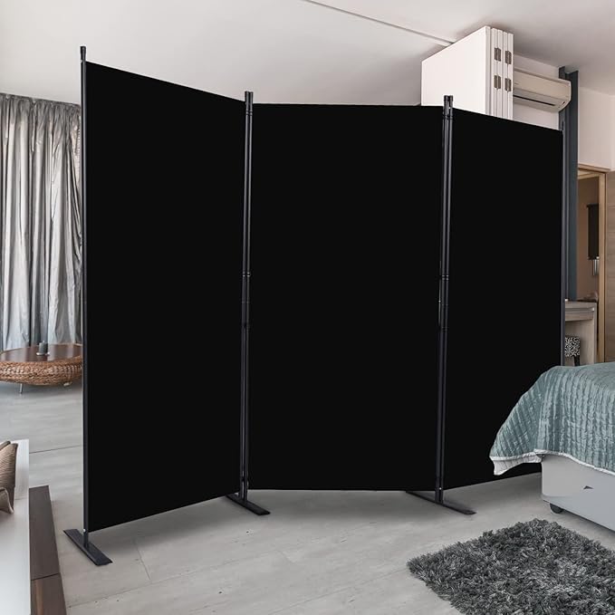 CHOSENM Room Divider, 3 Panel Folding Privacy Screens - Image 6