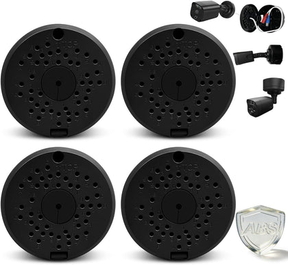 (ABS New) Security Camera Junction Box,Security Camera Bracket Outdoor,Plastic Waterproof Security Camera Mount Hide Cable Junction Box for Arlo Solar Panel Flip Cover Cable Cover