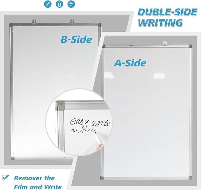 Magnetic Writeboard 18X24 Dry Erase Board Hanging & Wall Mounted Whiteboard S - Image 5