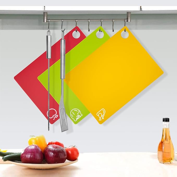 GoodLuck 4 Pieces Flexible Cutting Boards - Image 5