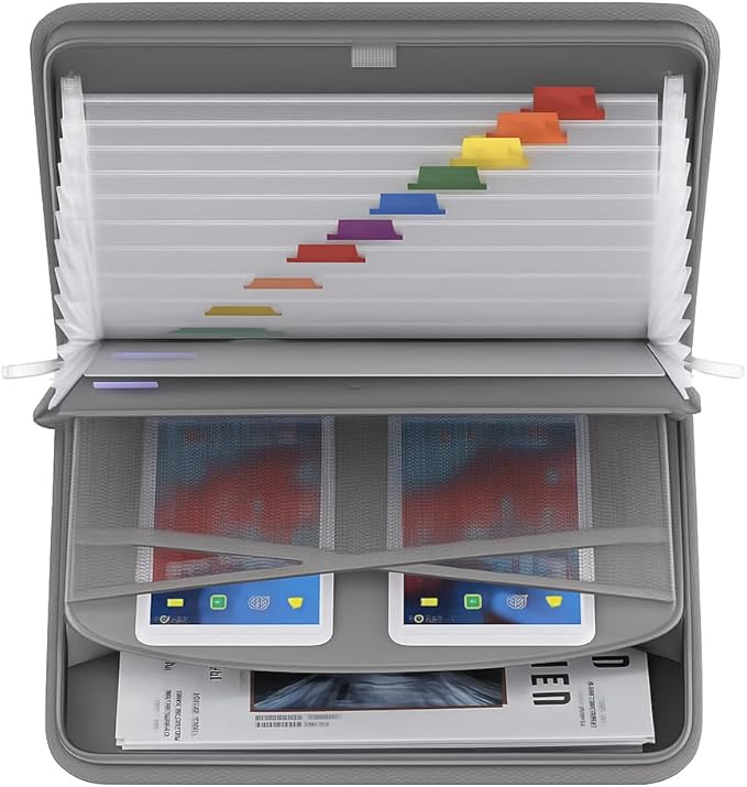 Fireproof Accordion File Organizer – Fireproof File Folder & Expanding - Image 7