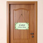 Signs ByLITA Greenery Wreath Personalized Hanging Wall or Door Sign | Custom - Image 5