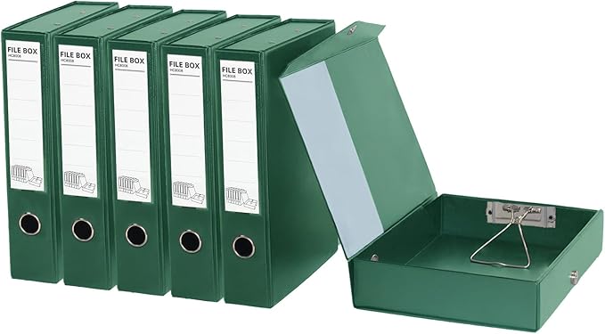 URbantin 6 Pack Foldable Plastic Box Files A4 by URbantin