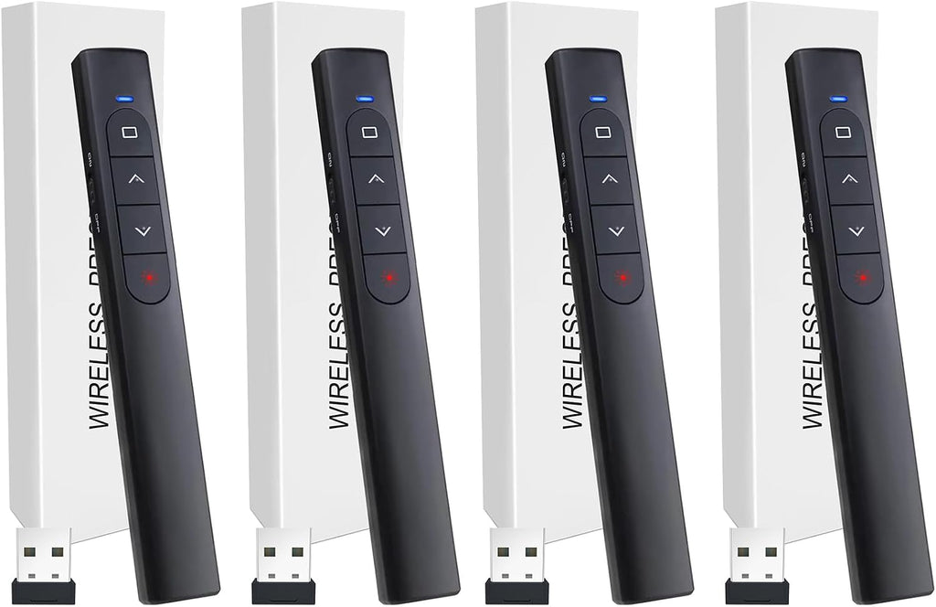 （4 Units） Wireless Presenter Remote, Presentation Clicker