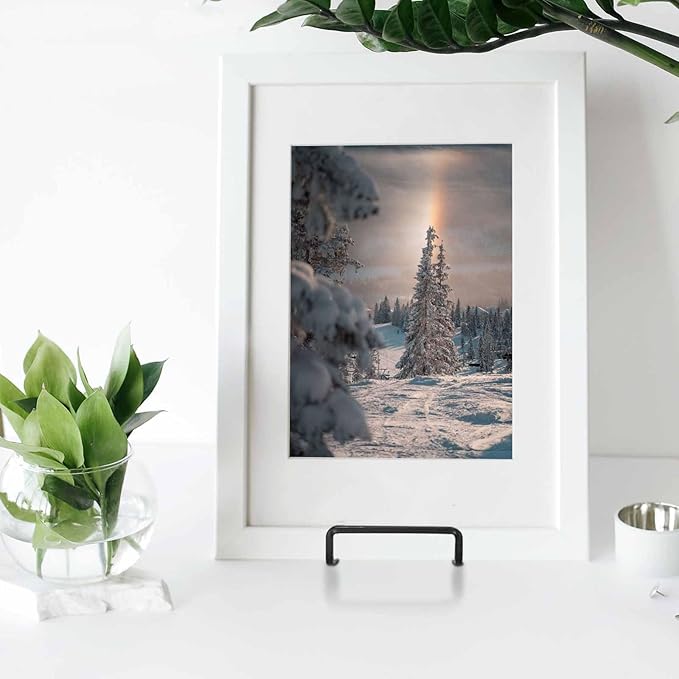 Decolore 4 Pack 10 Inch Large Display Stands Square Plate Holder Display Stand - Image 4