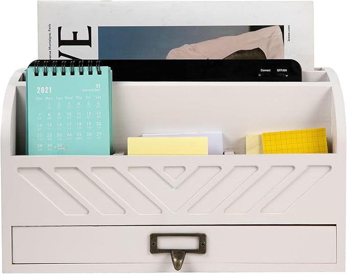 VERGOODR Solid Wooden Desk Drawer Organizer Desktop File Sorter, Desktop Mail by VERGOODR