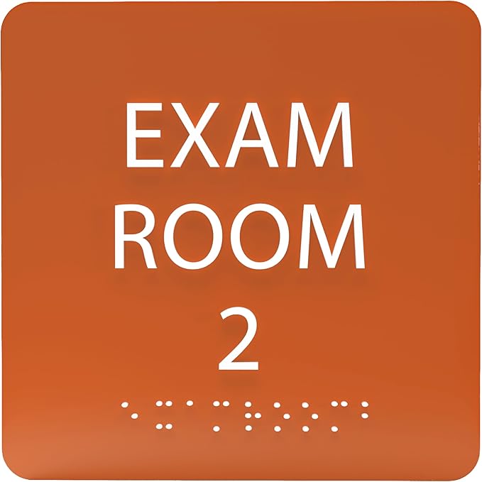 6" X6" Exam Room 2 Sign by ADACentralSigns