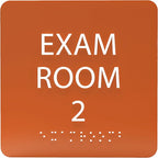 6" X6" Exam Room 2 Sign by ADACentralSigns