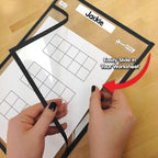 EAI Education SmartPAL® Dry-Erase Sleeves: Black - Set of 10
