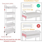 Calmootey 5-Tier Rolling Utility Cart - Image 6