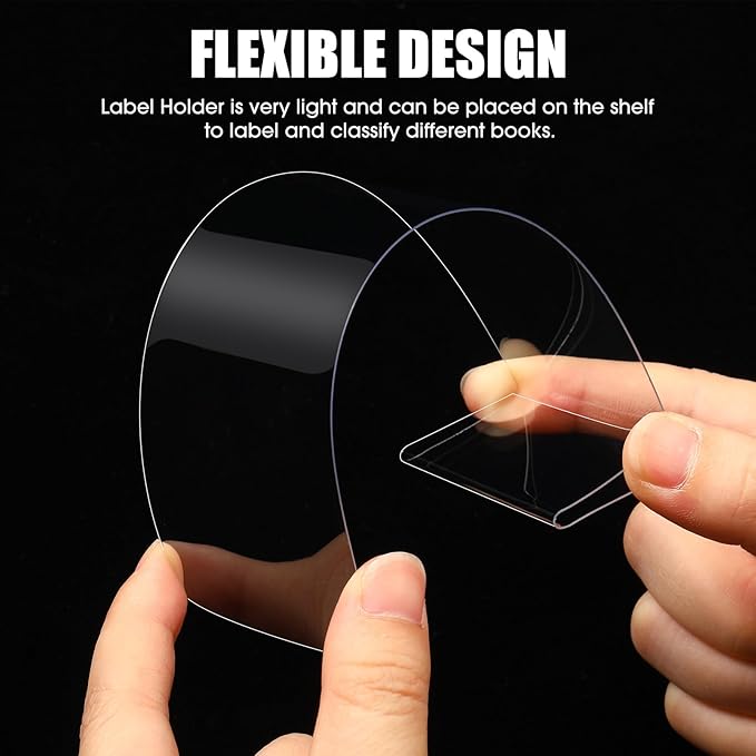 Containlol 50 Pcs Moveable Shelf Label Holders - Image 5