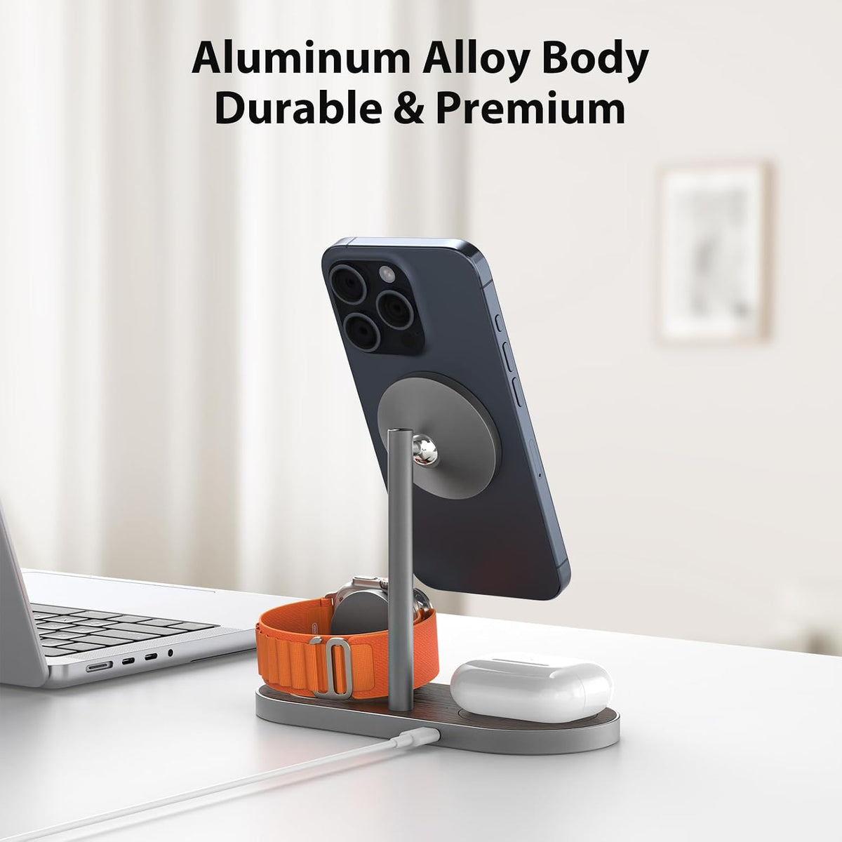 KU XIU X23 Pro 3-in-1 Magnetic Wireless Charging Stand
