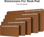 Aothia Faux Leather Desk Mat – Large Mouse Pad, Non-Slip PU Leather Blotter - Image 5