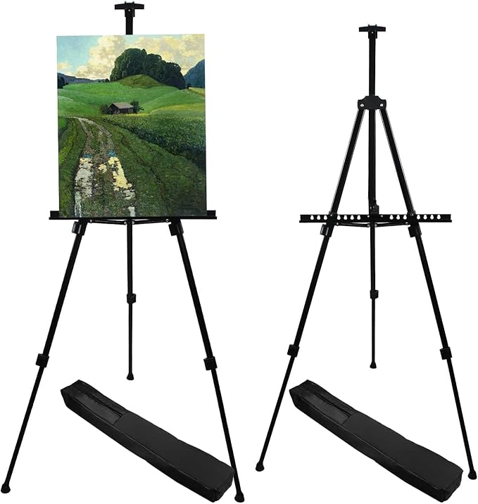 Art Artist Easel Stand for Displaying, RRFTOK Metal Tripod Adjustable Easels by RRFTOK