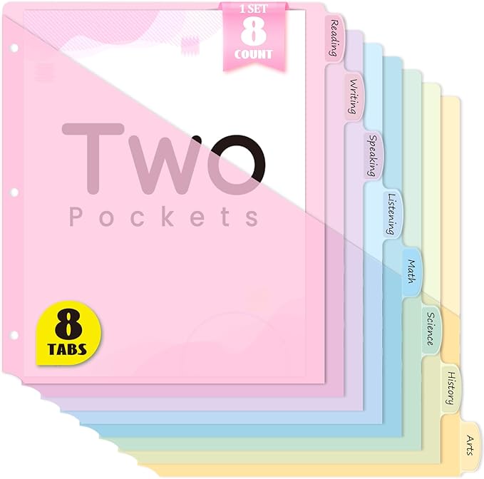 Sooez 8-Tab Binder Dividers by Sooez