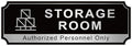 Storage Room Sign for Business Door, Self-Adhesive Durable Modern Storage Room by LUHIMO