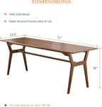 OSCHF Solid Wood Study Desk - Image 2