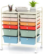 Happygrill 12-Drawer Rolling Storage Cart, Utility Cart by HAPPYGRILL