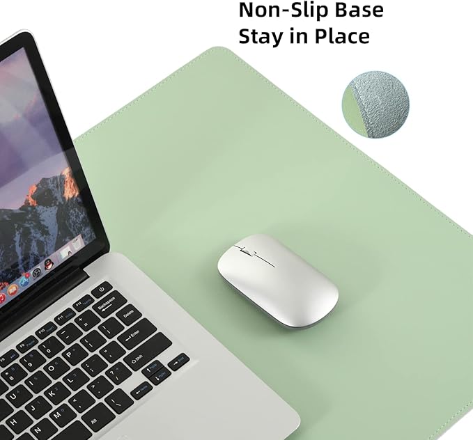 Wolaile PU Leather Desk Pad, 36x17 in Large Computer Desk Mat, Waterproof - Image 5
