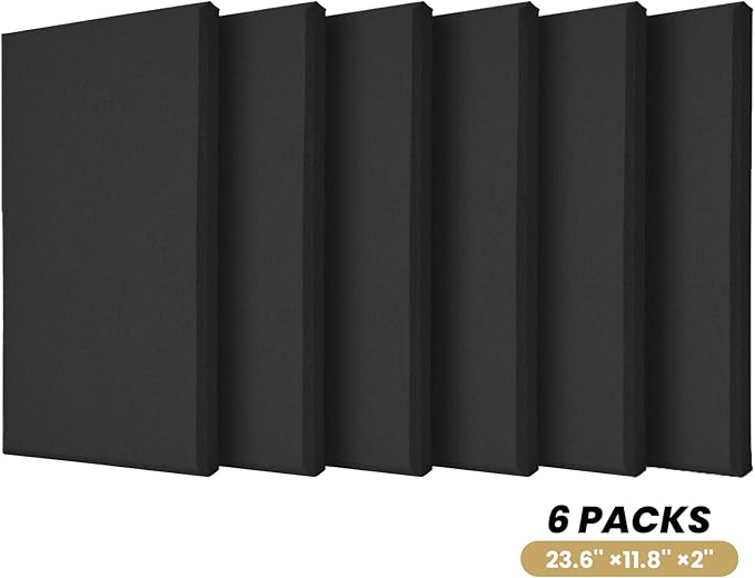 6 PCS Acoustic Panels, Large Soundproof Wall Panels, Professional Fiberglass - Image 9