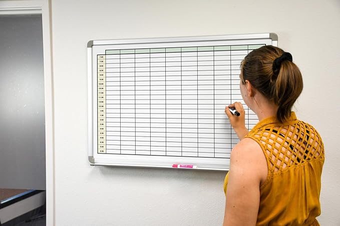 30 Minute Schedule with Color Whiteboard 60" x 40" - Image 4