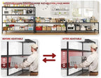 REIBII Set of 2 Storage Shelves Metal Shelving - Image 7