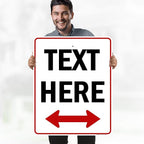 Custom Arrow, Custom Directional Sign, Two Way Arrow, 24x30 Inches, Rust Free - Image 2