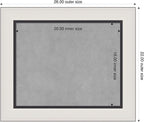 Amanti Art Silver Framed Magnetic Board 22x26 Small Vision Board - Image 2