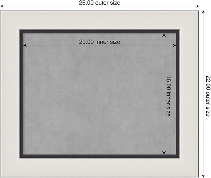 Amanti Art Silver Framed Magnetic Board 22x26 Small Vision Board - Image 2