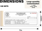 Custom Invoice Book with Logo 50 Set Personalized Receipt Books Customized - Image 2