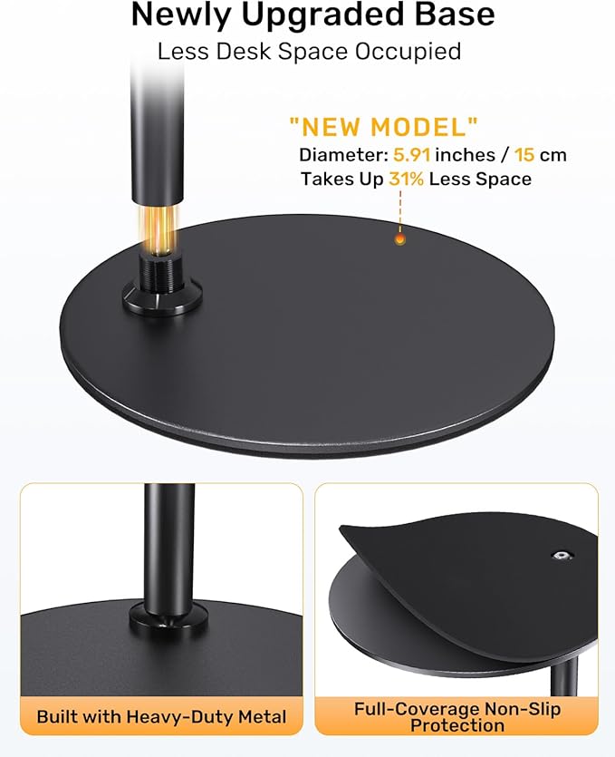 Upgraded Webcam Stand for Desk, Telescopic Webcam Tripod Mount - Image 2