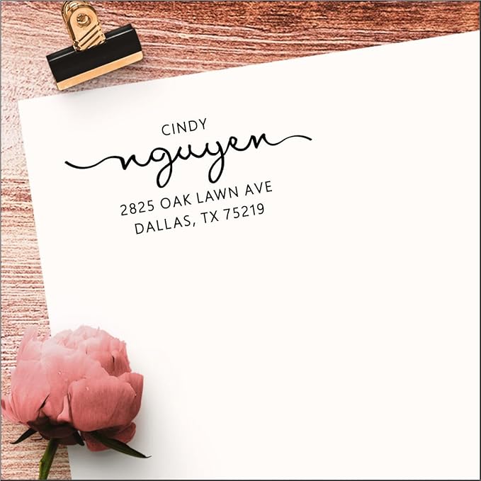 PrettySweetParty Self Inking Return Address Stamp - Image 3