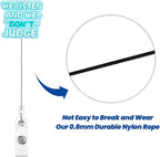 We Listen and We Don't Judge Funny Office Badge Reel | Retractable ID Card - Image 5