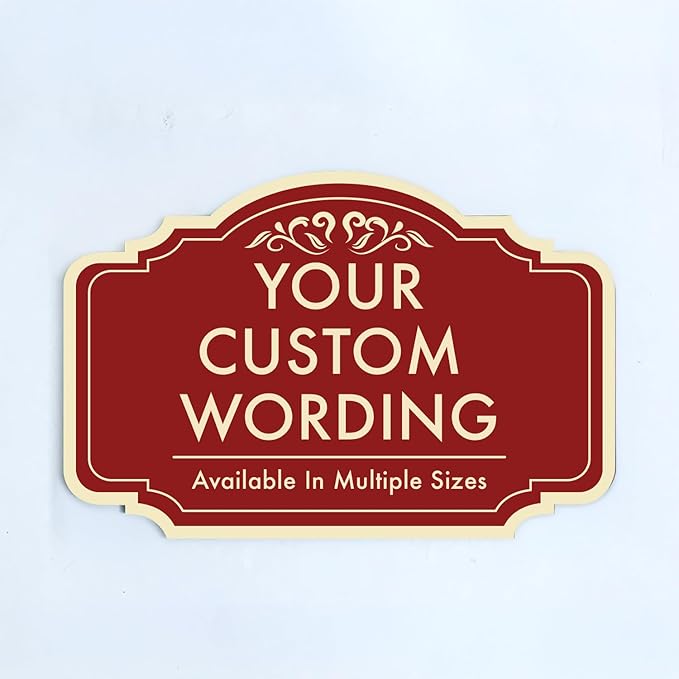 Custom Decorative Outdoor Metal Sign by SpeedyOrders
