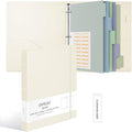 Ospelelf Vintage Hardcover 3 Ring 1 inch Leather Binder, Professional Binders by OspelelfOfficeSupplies