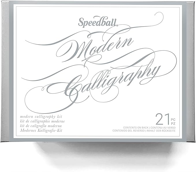 Speedball Modern Calligraphy Kit, Featuring Pen Holder, Tips Ink, Calligraphy by SpeedballArt