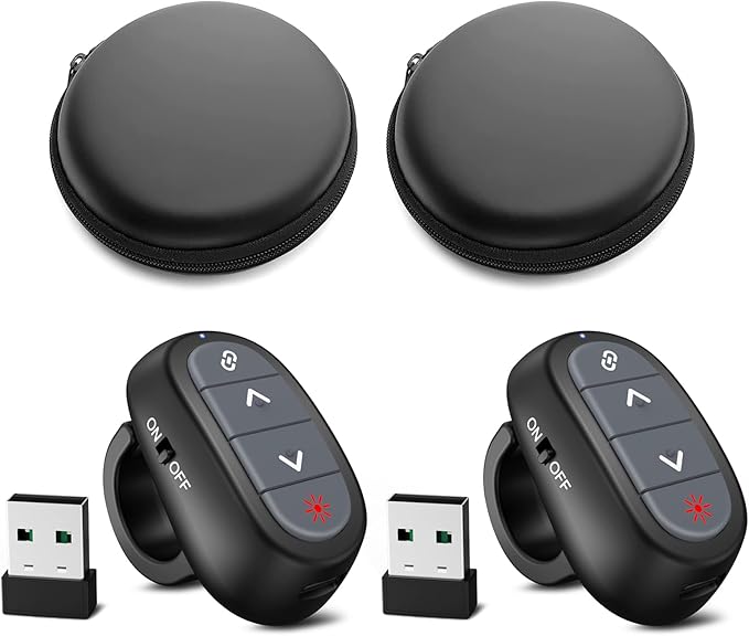 Presentation Clicker PowerPoint Wireless Presenter Remote: Laser Pointer Finger by CLIKBUTM%C2%AE
