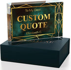 Personalized Gifts, Custom Quote Block Letter Board, Crystal-Clear Acrylic - Image 2