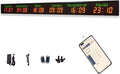 Digital World Time Zones Clock for 6 Cities, Adjustable Brightness LED Display by Unknown
