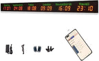 Digital World Time Zones Clock for 6 Cities, Adjustable Brightness LED Display by Unknown