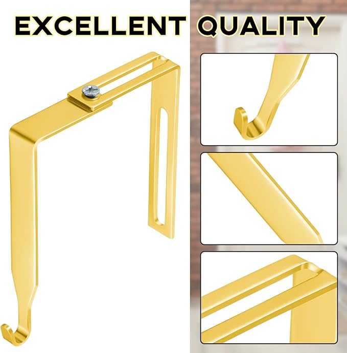 Amylove 4 Pcs Adjustable Cubicle Hanger Universal Partition Metal Cubicle Hooks - Image 3