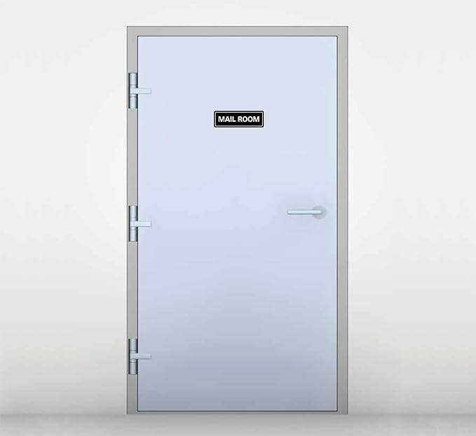 Mail Room Sign – Premium Frosted Acrylic Material, Strong Self-Adhesive - Image 4
