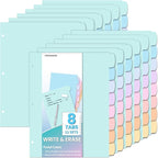 Forvencer 96Pcs/12Set Binder Dividers by Forvencer