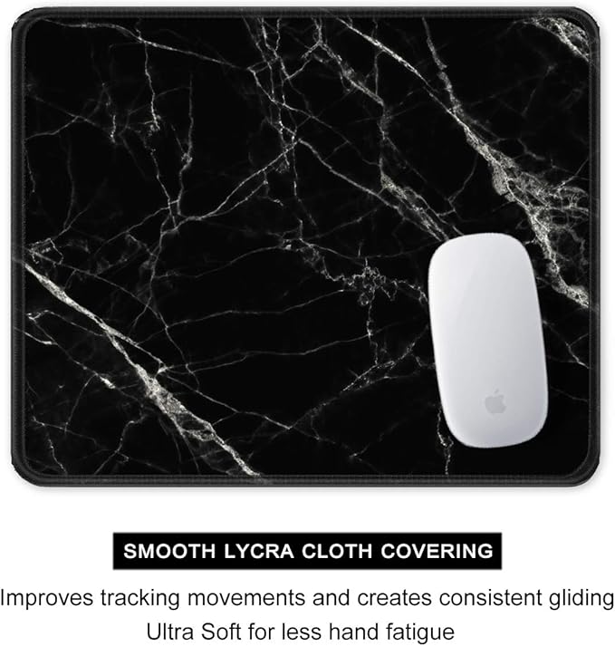 Auhoahsil Mouse Pad, 12 x 10 in Nature Marble Theme Computer Mouse Pad - Image 4