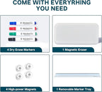J&J worldwide Glass Whiteboard, Magnetic Brilliance White Dry Erase Board 36" x - Image 7