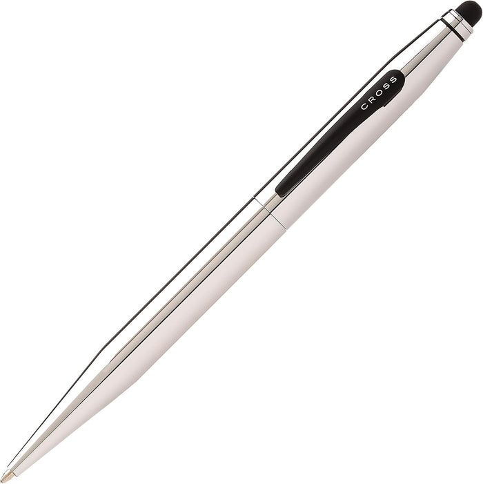Cross Tech2 Chrome Dual-Function Ballpoint Pen, Medium Point, Black Ink