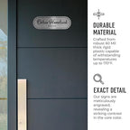 Custom Wall or Door Sign, Personalized Buble Plaque Engraved Message - Image 3