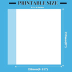 Vellum Paper, Cridoz 115GSM Transparent Vellum 8.5 x 11 Translucent Clear - Image 5
