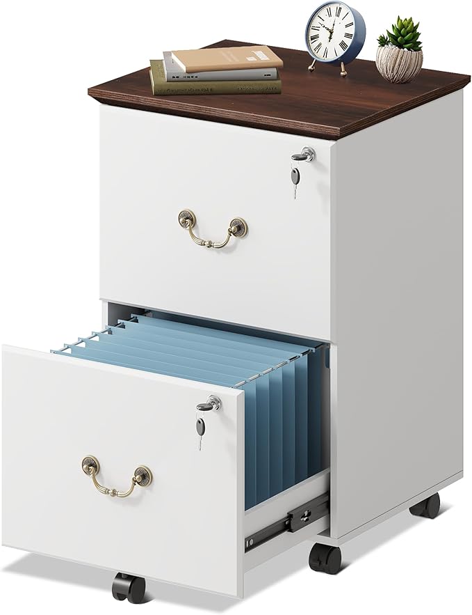 DEVAISE File Cabinet 2-Drawer, Small Office Furniture by DEVAISE